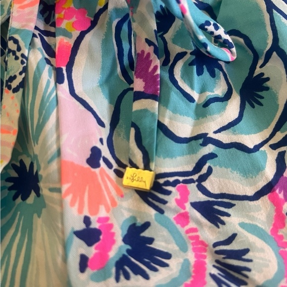 NWOT Lilly Pulitzer Katia Mid Rise 5” Shorts Once Upon A Time Bali Blue Medium - Picture 5 of 11